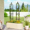 Garten Rankhilfe 2er Set 174 cm Obelisk Rankhilfe aus Stahl Produktbild-Vorschau 9