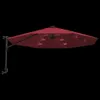 Wand-Sonnenschirm mit LEDs Knallrot 290 cm , Markisen Produktbild-Vorschau 7