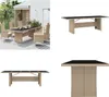 vidaXL Gartentisch mit Glasplatte Beige Poly Rattan & Produktbild-Vorschau 1