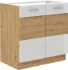 Dřezová skříňka ADARA - šířka 80 cm, bílá / dub artisan Náhled obrázku produktu 1