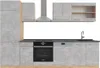 Küchenzeile Vicco R-Line Beton/Goldkraft Eiche 300 cm , AP Produktbild-Vorschau 1
