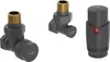 Mexen G00 Thermostat-Set, abgewinkelt, anthrazit - Produktbild-Vorschau 1