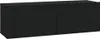 vidaXL TV-Wandschränke 2 Stk. Schwarz 100x30x30 cm Produktbild-Vorschau 10