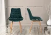 Sedia CLP Brook per sala da pranzo con rivestimento in Anteprima dell’immagine prodotto 2