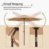 Sonnenschirm Ø300 cm UPF 50+ beidseitig um 30° knickbar Produktbild-Vorschau 5