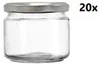 A clear glass jar with a silver lid, shown against a white background. The text '20x' is present in the upper right corner. Náhled obrázku produktu
