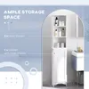 HOMCOM Meuble Colonne Salle de Bain 3 niches Placard Porte Voir les images du produit 3