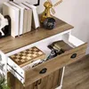 HOMCOM Sideboard für Wohnzimmer, Aufbewahrungsschrank mit Produktbild-Vorschau 8