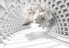 Vlies Fototapete - Flowers in the Tunnel 300x210 cm 3D Produktbild-Vorschau 5