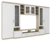 TOP Wohnwand Paris Anbauwand Wohnkombi Wohnzimmer MDF Weiss Produktbild-Vorschau 2