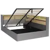 Flieks Canapé-lit hydraulique 140x200cm avec espace de Voir les images du produit 8