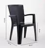 4er-Set Stühle aus Polypropylen monoblock, stapelbar mit Produktbild-Vorschau 3