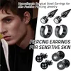 Boucles d'oreilles hommes Acier inoxydable Clous d'oreilles Voir les images du produit 5
