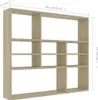 vidaXL Scaffale a muro rovere Sonoma 90x16x78 cm materiale Anteprima dell’immagine prodotto 12