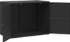 vidaXL Szafka ogrodowa czarna 100x55,5x80 cm z polirattanu Podgląd zdjęcia produktu 12