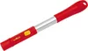 A red and silver handle for a garden tool, shown against a white background. Podgląd zdjęcia produktu