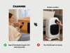Comparison of two electric heaters, one branded KAMINER with app control, and another generic brand with manual control. Náhľad obrázku produktu