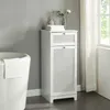 Wäscheschrank 'Karlsøy' Badschrank 90x38x40cm Weiß Produktbild-Vorschau 2