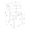 A technical drawing of a chair with dimensions indicated. Náhled obrázku produktu