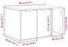 vidaXL Katzentoilettengehäuse Schwarze Eiche 80 x 50 x 45 Produktbild-Vorschau 8