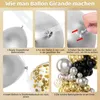Guirlande de ballons noirs et dorés, kit pour arc, 153 Voir les images du produit 3