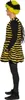 A person wearing a bee costume, shown from the side. Produktbild-Vorschau