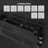Close-up view of the back panel connectors of a television. Produktbild-Vorschau