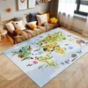 Kinderteppiche,Weltkarte mit Tierdesign,Teppiche für Náhled obrázku produktu 2