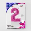 Pallone gonfiabile numero 2 rosa 102 cm extra large Anteprima dell’immagine prodotto 3