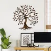Wallity, Tree - 3, décoration murale, multicolore, métal, Voir les images du produit 1