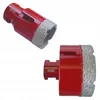 Two red diamond drill bits are shown against a white background. Produktbild-Vorschau