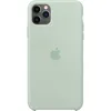 A light green iPhone case with the Apple logo in the center. Produktbild-Vorschau