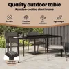 vidaXL Tavolo da giardino marrone 190 x 90 x 75 cm in Anteprima dell’immagine prodotto 6