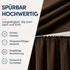 Kräuselband-Vorhang 300x245cm #9009 dunkelbraun Produktbild-Vorschau 3