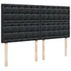 Boxspringbett mit Matratze Schwarz 180x200 cm Kunstleder Produktbild-Vorschau 8