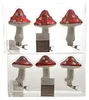 Baumschmuck Pilz knubbelige Pilzkappe 3er Set Glaspilz mit Produktbild-Vorschau 2
