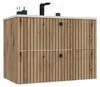 Meuble Sous Lavabo Tigo 80 2S Oak Evoke Fluted Front + Wash Voir les images du produit 10