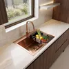 Lavello Rea Leo 50 3 Accessori Rame Spazzolato Anteprima dell’immagine prodotto 2
