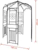 vidaXL Rosenpavillon 250 cm Dunkelgrün Produktbild-Vorschau 4