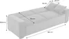 sweeek - Divano a 3 posti con funzione letto e rivestimento Anteprima dell’immagine prodotto 2