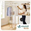 VOUNOT® Wäscheständer Turm 4 Ebenen Turmwäscheständer Produktbild-Vorschau 4