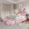 MODFU letto per bambini imbottito 140×200 cm con luce LED Anteprima dell’immagine prodotto 5