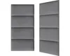 Wandkissen Kordsamt grau Textil-Optik 30 x 60 cm Produktbild-Vorschau 3