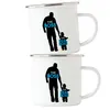 Der Chef Der Echte Chef Emaille Tasse Vatertagsgeschenk Produktbild-Vorschau 2
