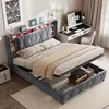 INONEFT Boxspringbett 140×200 mit Ladefunktion (USB & Produktbild-Vorschau 2
