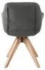 home24 Drehbarer Armlehnenstuhl mit gepolsterter Sitzschale Produktbild-Vorschau 8