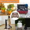 LARS360 2 szt. rolki do roślin WPC kątowe 30x30cm nośność Podgląd zdjęcia produktu 10