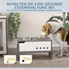 Support surélevé pour gamelles PawHut, avec tapis Voir les images du produit 4