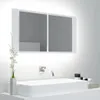 The Living Store Mobile specchio bagno LED bianco 90x12x45 Anteprima dell’immagine prodotto 2