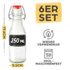 Praknu 6er Set Glasflaschen 250ml mit Bügelverschluss - Produktbild-Vorschau 3